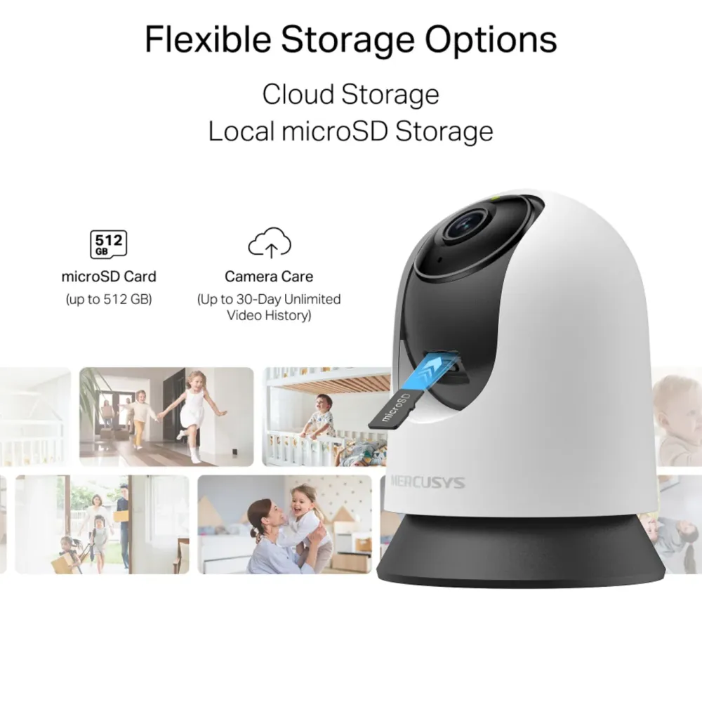 Mercusys Kameraovervåking|MC210 – Pan/Tilt Home Security wifi overvåkingskamera