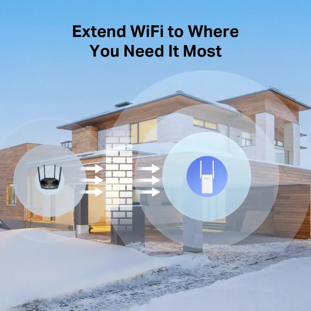 Mercusys Wifi-Forsterker|ME80X Wi-Fi 6 Repeater AX3000
