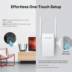 Mercusys Wifi-Forsterker|ME80X Wi-Fi 6 Repeater AX3000