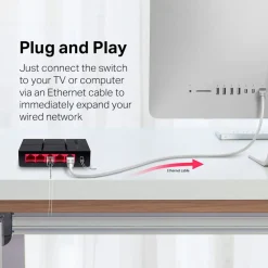 Mercusys Kablet Nettverk|MS105G 5-porters gigabitswitch
