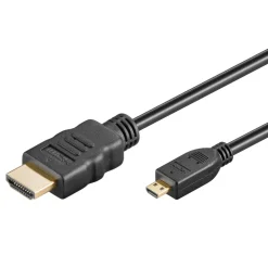 Kjell Hdmi|Kabler Og Adaptere|Micro-HDMI-kabel High Speed 1 m