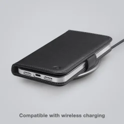 Mobilize Iphone-Tilbehør|Classic Gelly Wallet Book Case – Mobildeksel for iPhone 13 Pro Max Svart