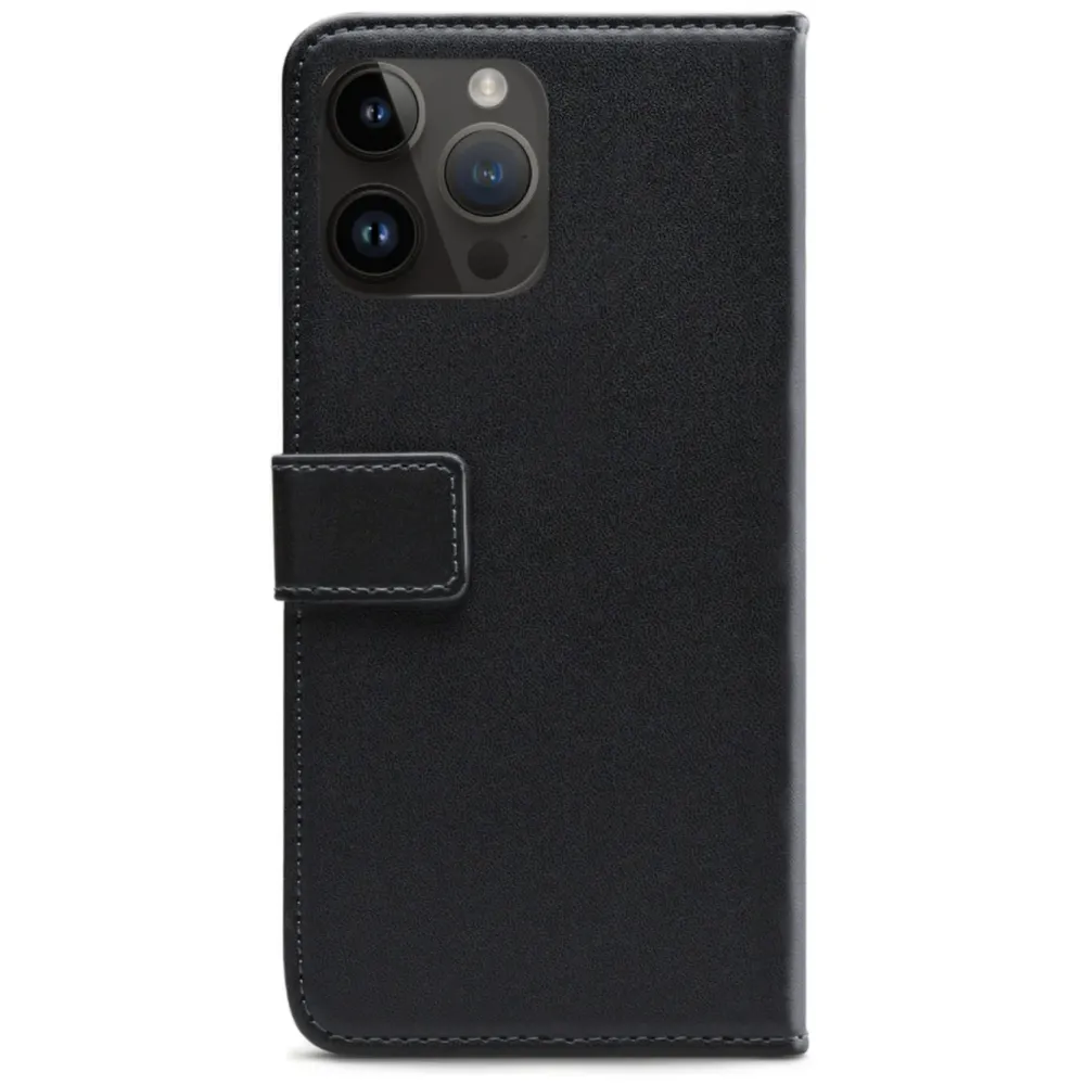 Mobilize Iphone-Tilbehør|Classic Gelly Wallet Book Case – Mobildeksel for iPhone 14 Pro Max Svart