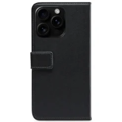 Mobilize Iphone-Tilbehør|Classic Gelly Wallet Book Case – Mobildeksel for iPhone 16 Pro Max Svart