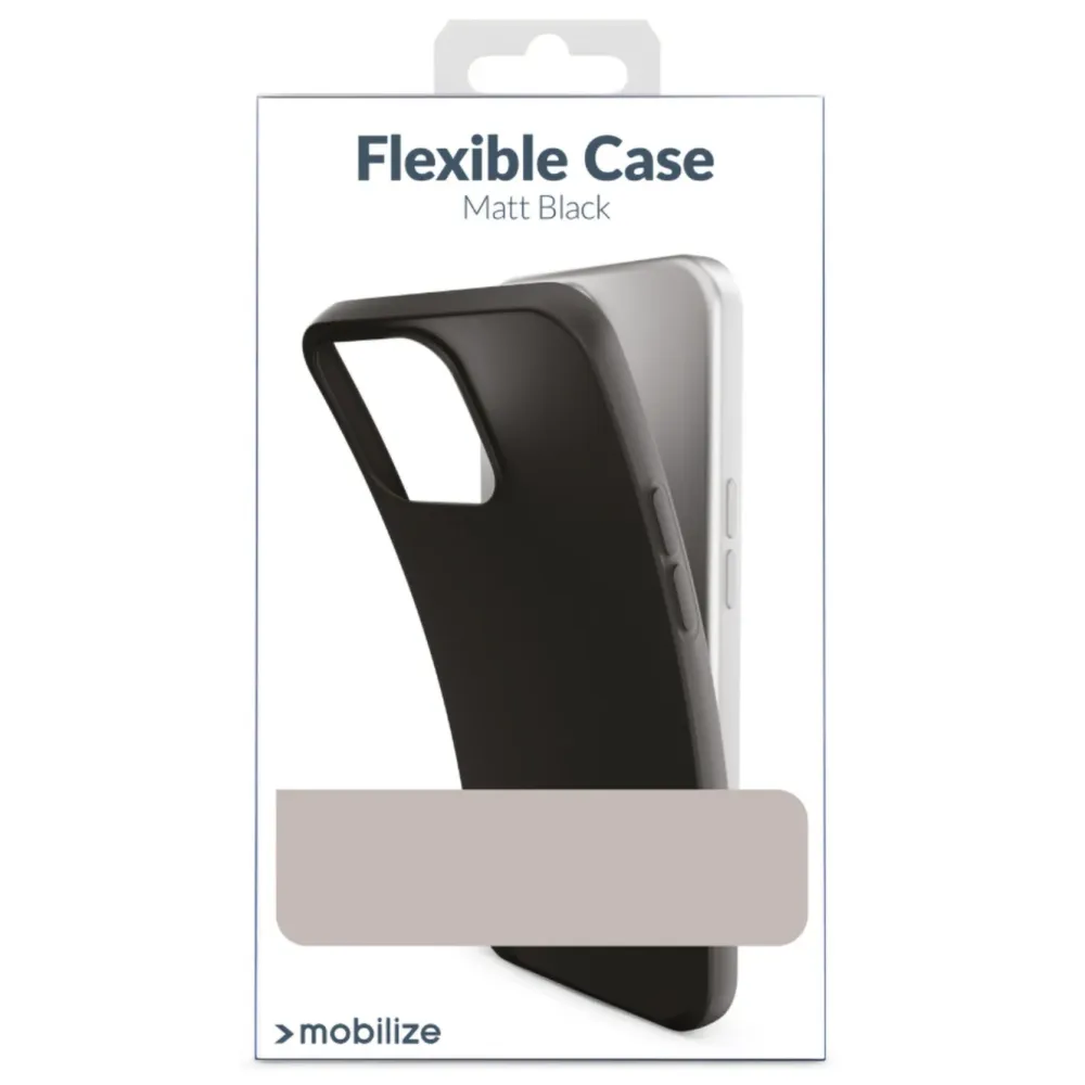 Mobilize Iphone-Tilbehør|Rubber Gelly Case – Mobildeksel for iPhone 13 Pro Max Svart