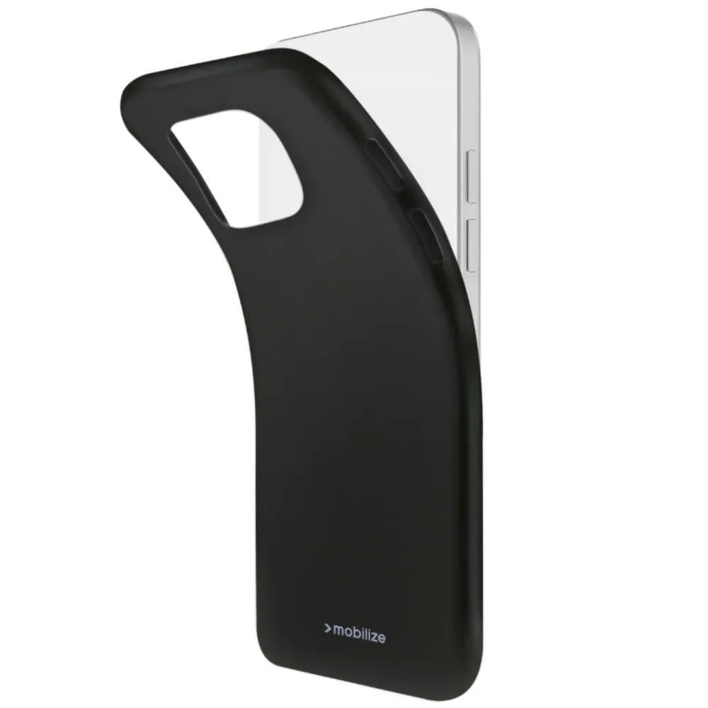 Mobilize Iphone-Tilbehør|Rubber Gelly Case – Mobildeksel for iPhone 16 Plus Svart