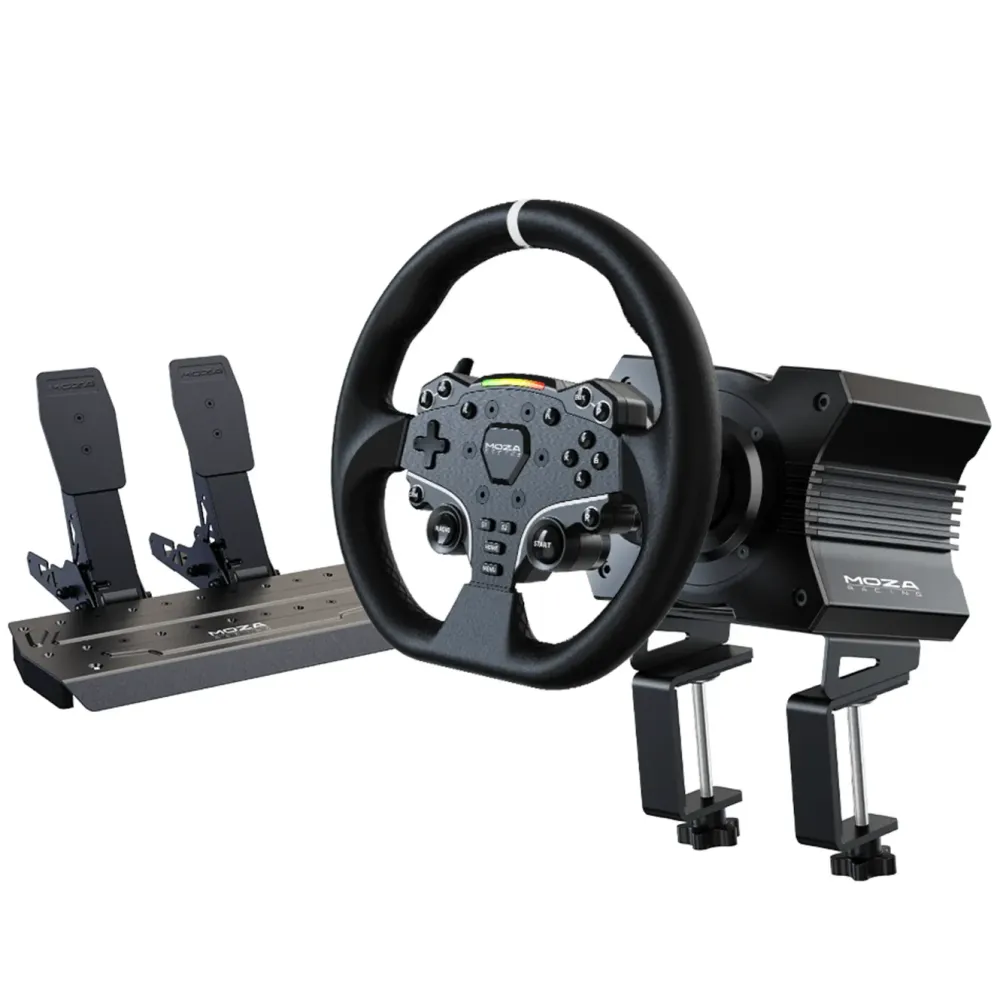 MOZA Racing Ratt Og Pedaler|R5 Bundle ratt- og pedalsett for simracing