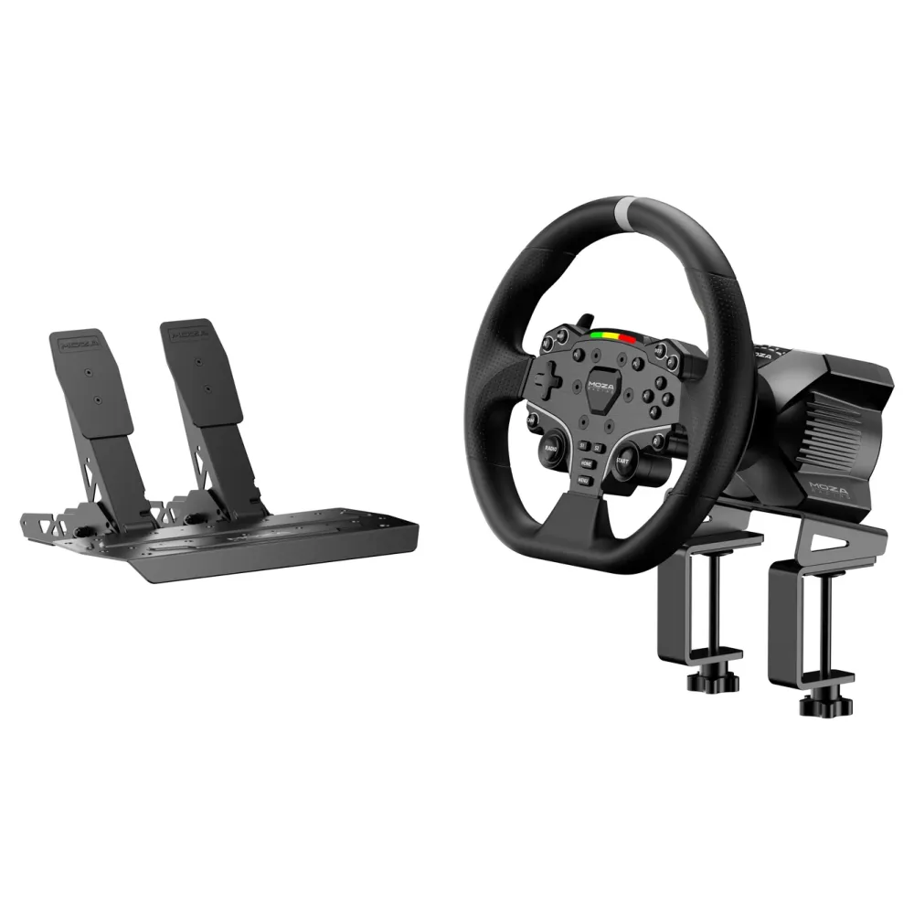 MOZA Racing Ratt Og Pedaler|R3 Racing Simulator Bundle PC