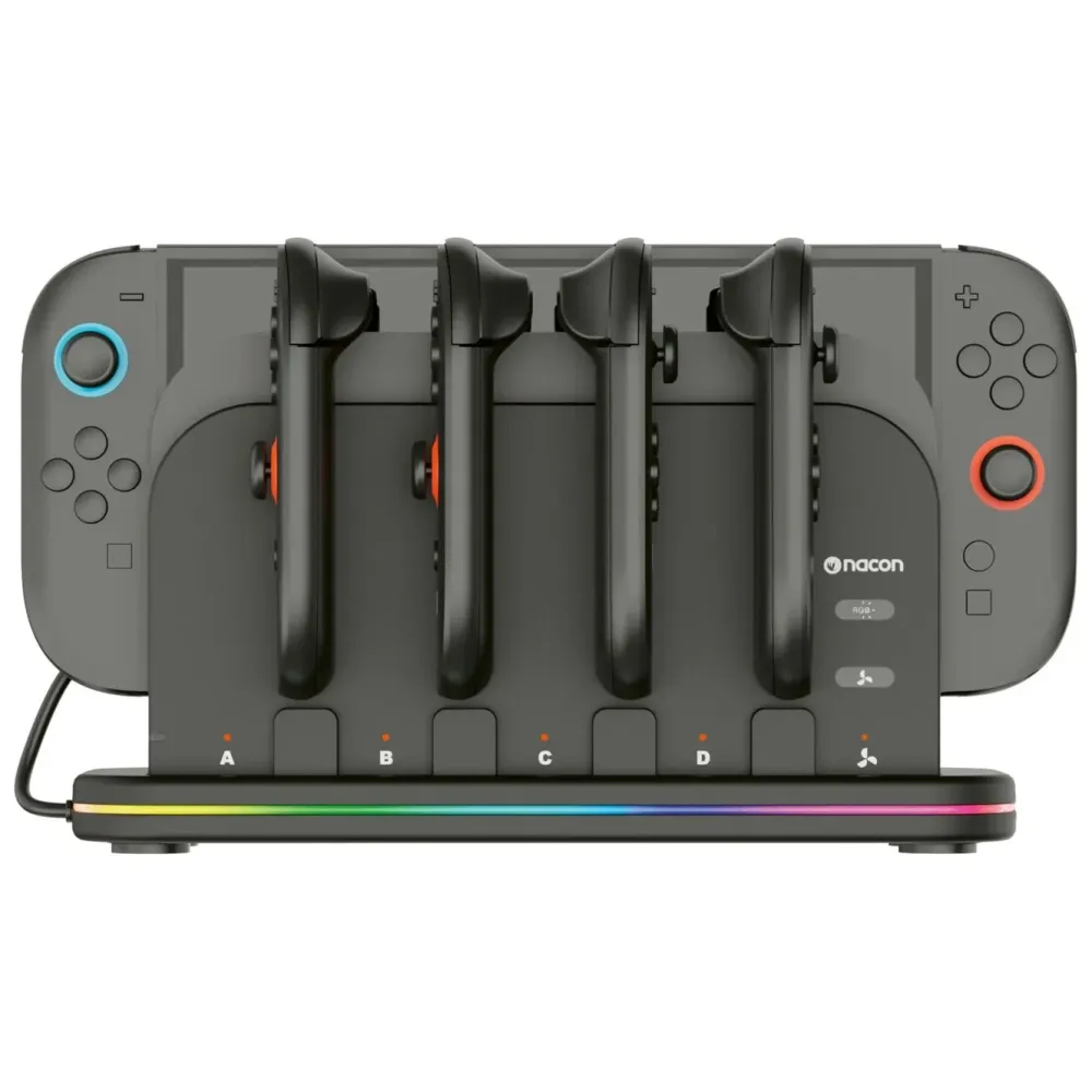 Nacon Håndkontroller|Multicharge Dock Station RGB for Switch 2