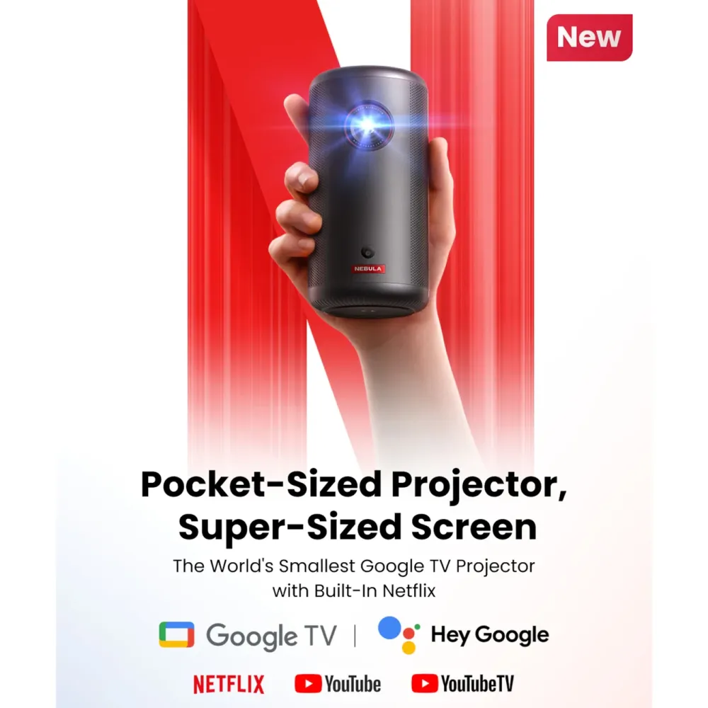 Nebula Tv Og Tilbehør|Capsule 3 Bærbar Full HD-miniprojektor