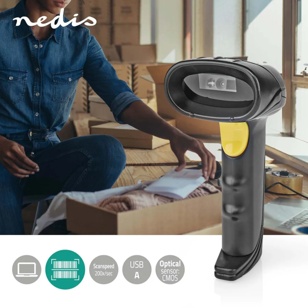 Nedis Datatilbehør|Ergonomi|Avansert strekkodeleser