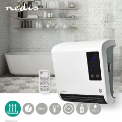 Nedis Inneklima|Baderomsovn – 2000 W med fjernkontroll
