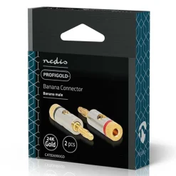 Nedis Lyd- & Videokabler|Bananplugger, 2-pk.