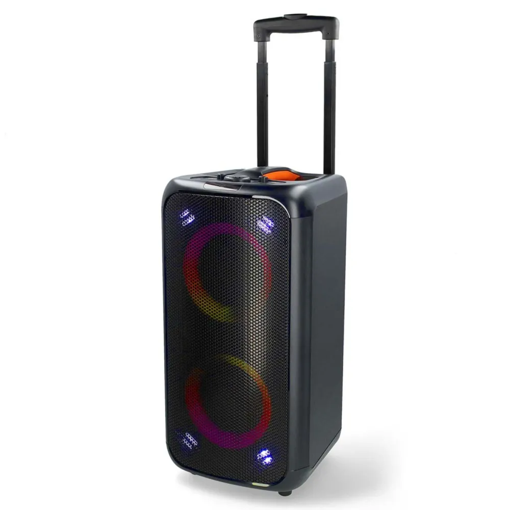 Nedis Høyttaler|Kalas & Fest|Bluetooth Party Speaker med karaokefunksjon