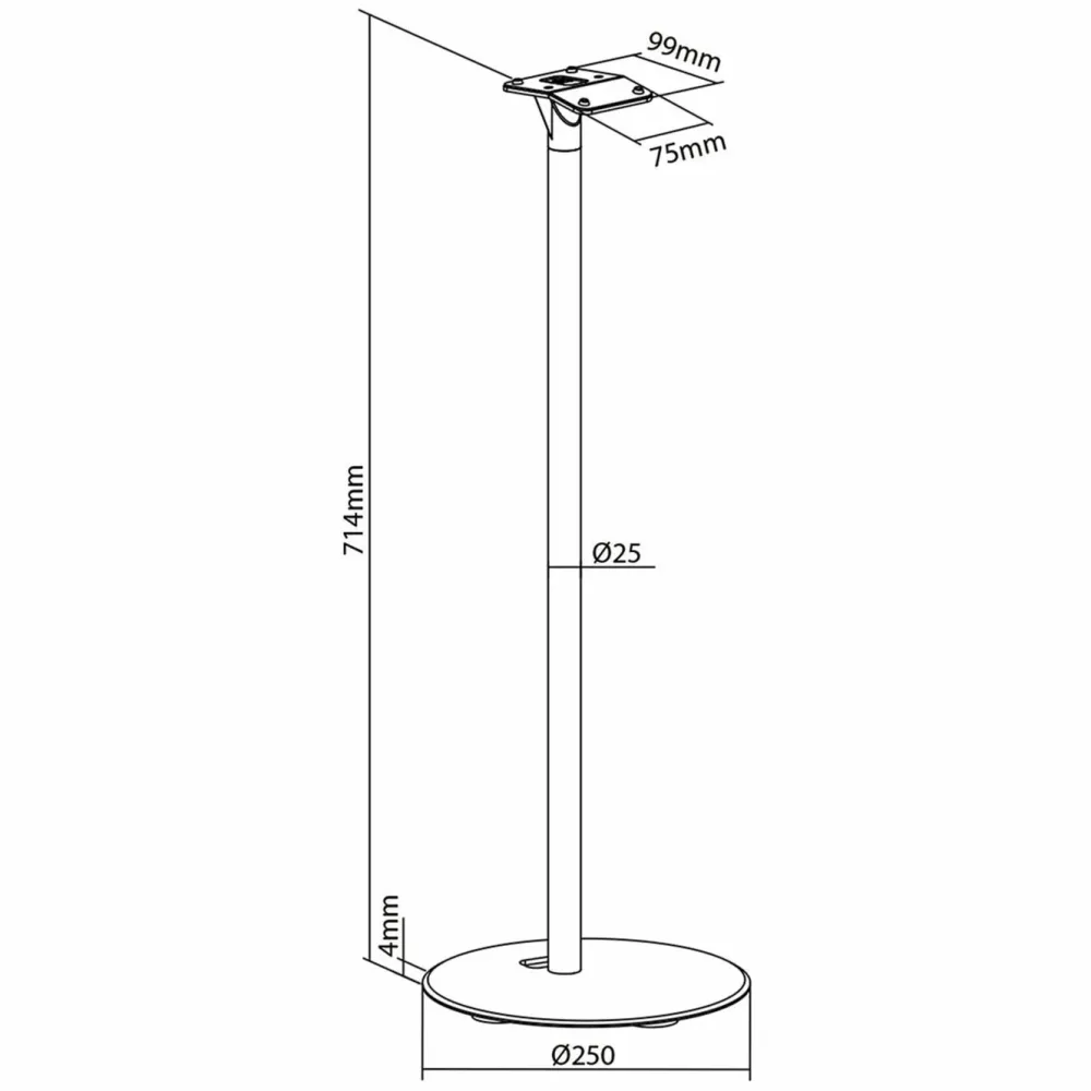 Nedis Høyttaler|Gulvstativ for Sonos Era 300