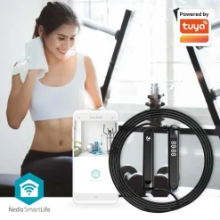 Nedis Kropp Og Helse|2-i-1 Fitness Smart Hoppetau med Bluetooth