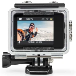 Nedis Foto Og Video|4K-actionkamera med to skjermer