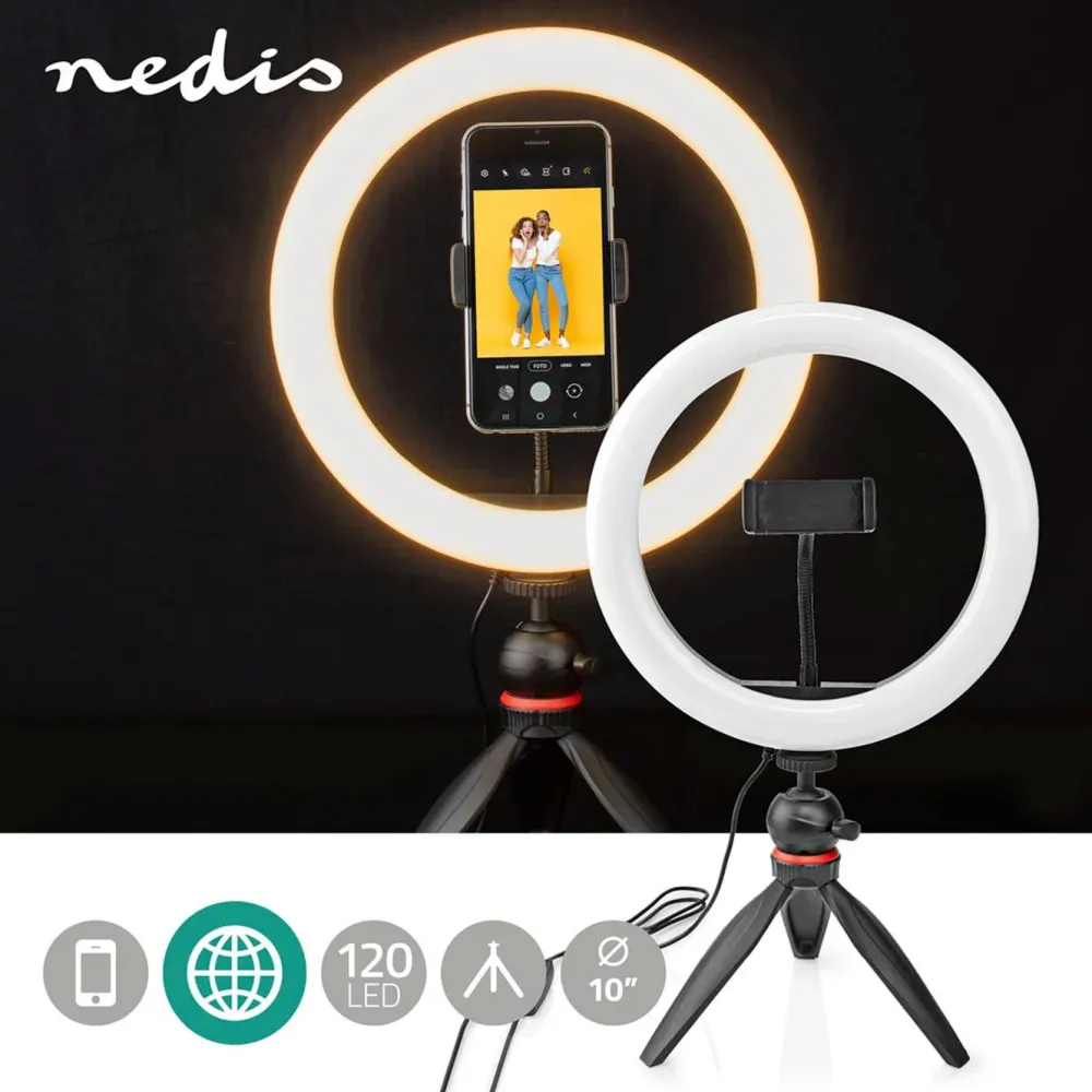 Nedis Foto Og Video|Streaming|Ring Light 10" Ringbelysning