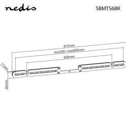 Nedis Høyttaler|Soundbar feste for Sonos