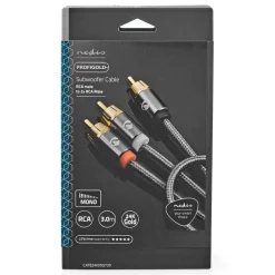 Nedis Lyd- & Videokabler|Kabler For Lyd|Subwooferkabel RCA til 2x RCA 3 m