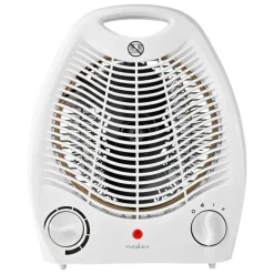 Nedis Inneklima|Varmevifte 1000/2000 W med veltsikring Hvit