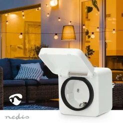 Nedis Fjernstrømbryter|Smarte Sensorer|Zigbee Fjernstrømbryter for utendørsbruk 3680 W