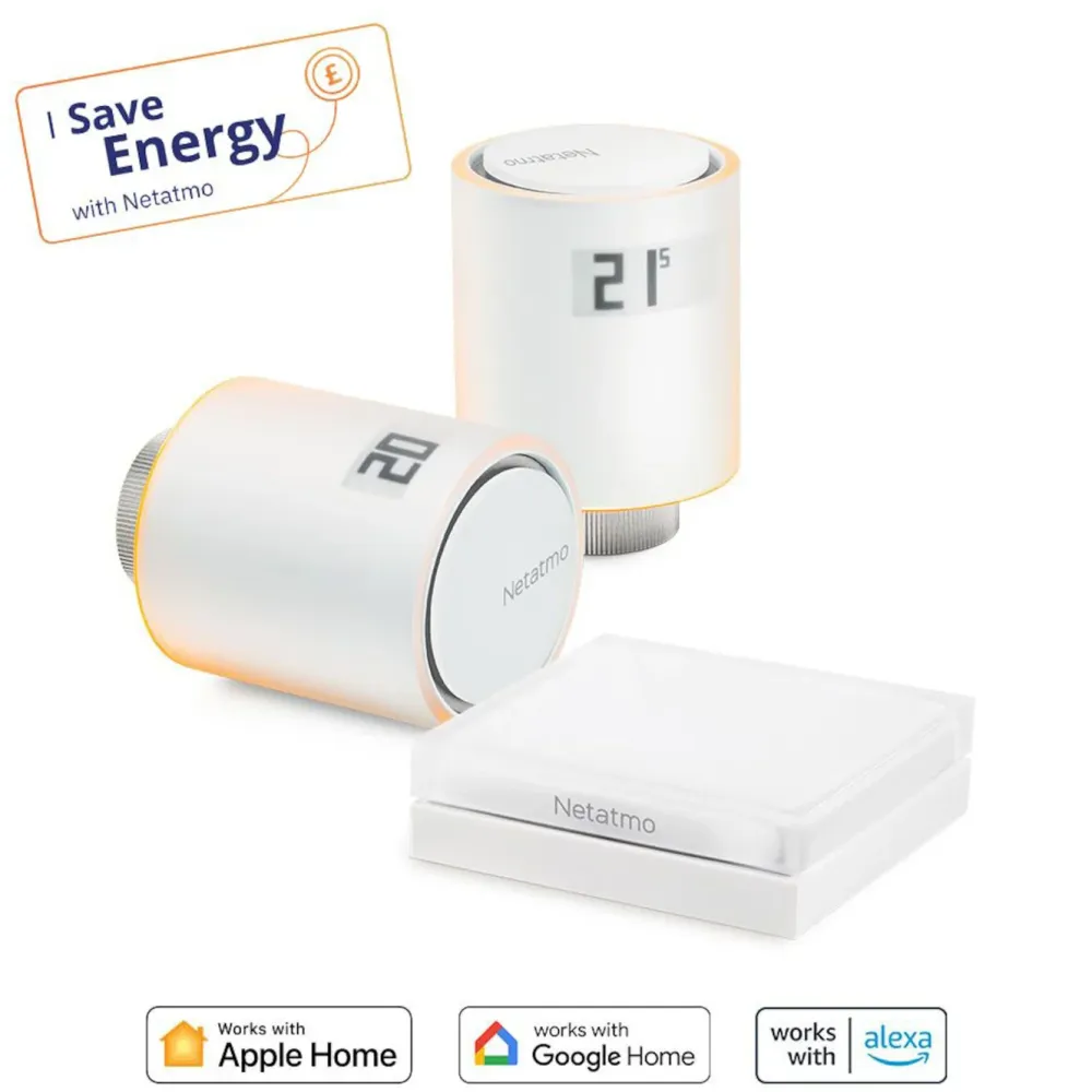 Netatmo Inneklima|Temperaturkontroll|Radiator Starter Pack Smart termostat for element