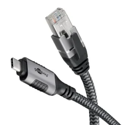 Kjell Nettverkskort For Kablet Nettverk17|Nettverkskabler|Nettverkskabel med USB-tilkobling USB-C 2 m