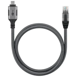 Kjell Nettverkskort For Kablet Nettverk17|Kabler For Nettverk|Nettverkskabel med USB-tilkobling USB-C 1 m