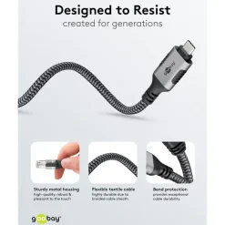 Kjell Nettverkskort For Kablet Nettverk17|Kabler For Nettverk|Nettverkskabel med USB-tilkobling USB-C 1 m