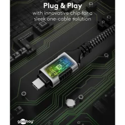 Kjell Nettverkskort For Kablet Nettverk17|Kabler For Nettverk|Nettverkskabel med USB-tilkobling USB-C 1 m