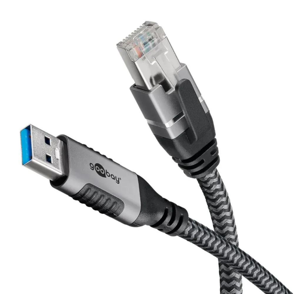 Kjell Nettverkskabler|Usb-A & B-Kabler|Nettverkskabel med USB-tilkobling USB-A 2 m