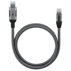 Kjell Nettverkskabler|Usb-A & B-Kabler|Nettverkskabel med USB-tilkobling USB-A 2 m