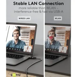 Kjell Nettverkskabler|Usb-A & B-Kabler|Nettverkskabel med USB-tilkobling USB-A 1 m