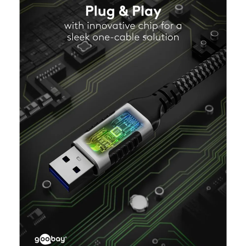 Kjell Nettverkskabler|Usb-A & B-Kabler|Nettverkskabel med USB-tilkobling USB-A 1 m