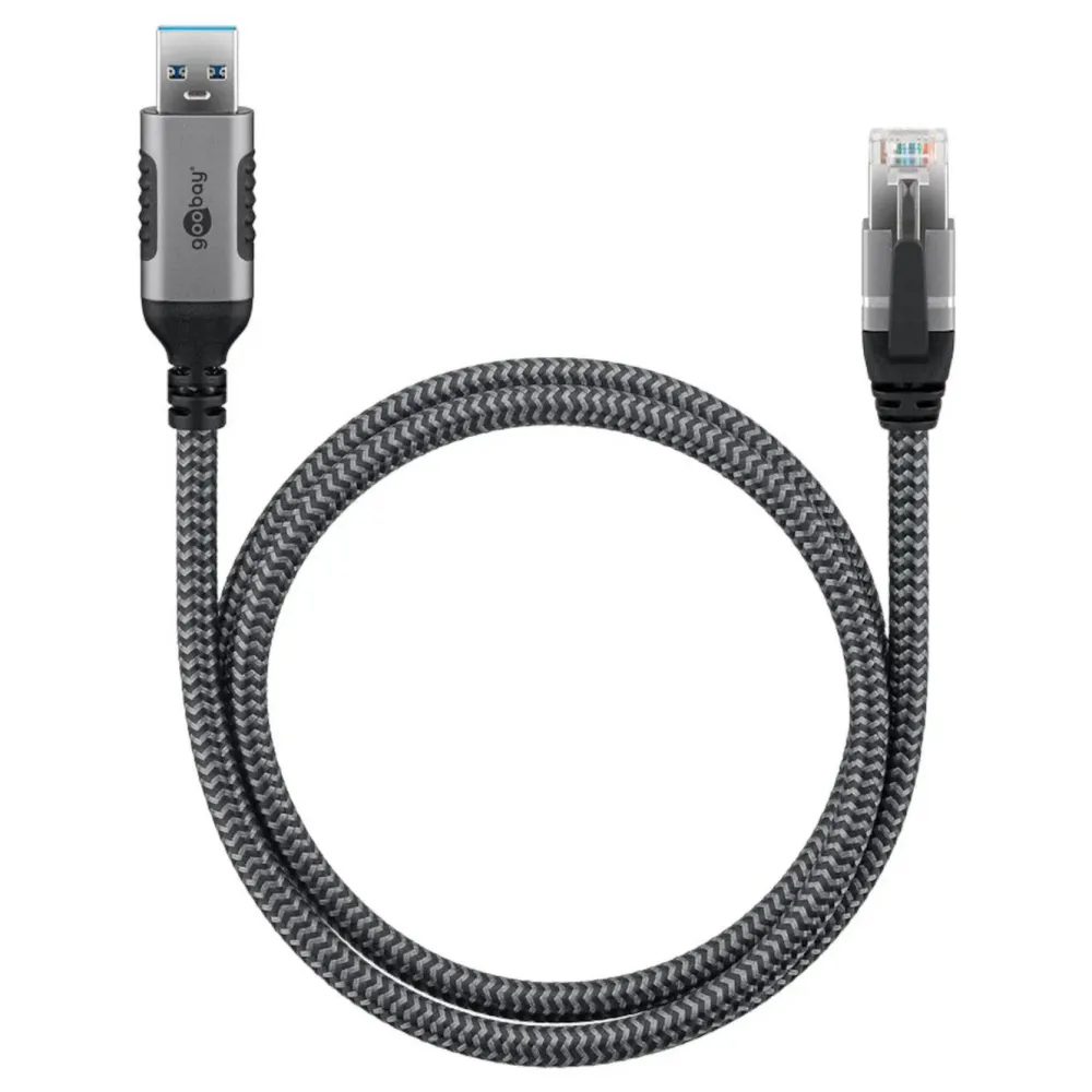 Kjell Nettverkskabler|Usb-A & B-Kabler|Nettverkskabel med USB-tilkobling USB-A 1 m