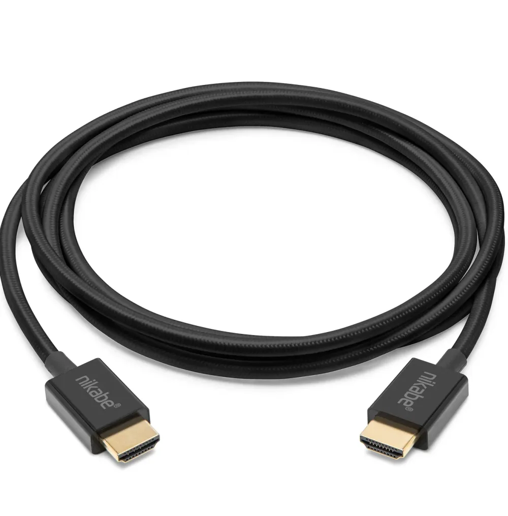 Nikabe Hdmi|Kabler Og Adaptere|Ultra Slim HDMI-kabel med 8K-støtte - Svart 2 m