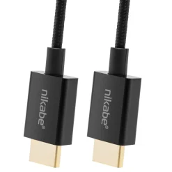 Nikabe Hdmi|Kabler Og Adaptere|Ultra Slim HDMI-kabel med 8K-støtte - Svart 2 m