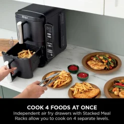 Ninja Kjøkken Og Spisestue|Stacked Dual Zone airfryer 7,6 L