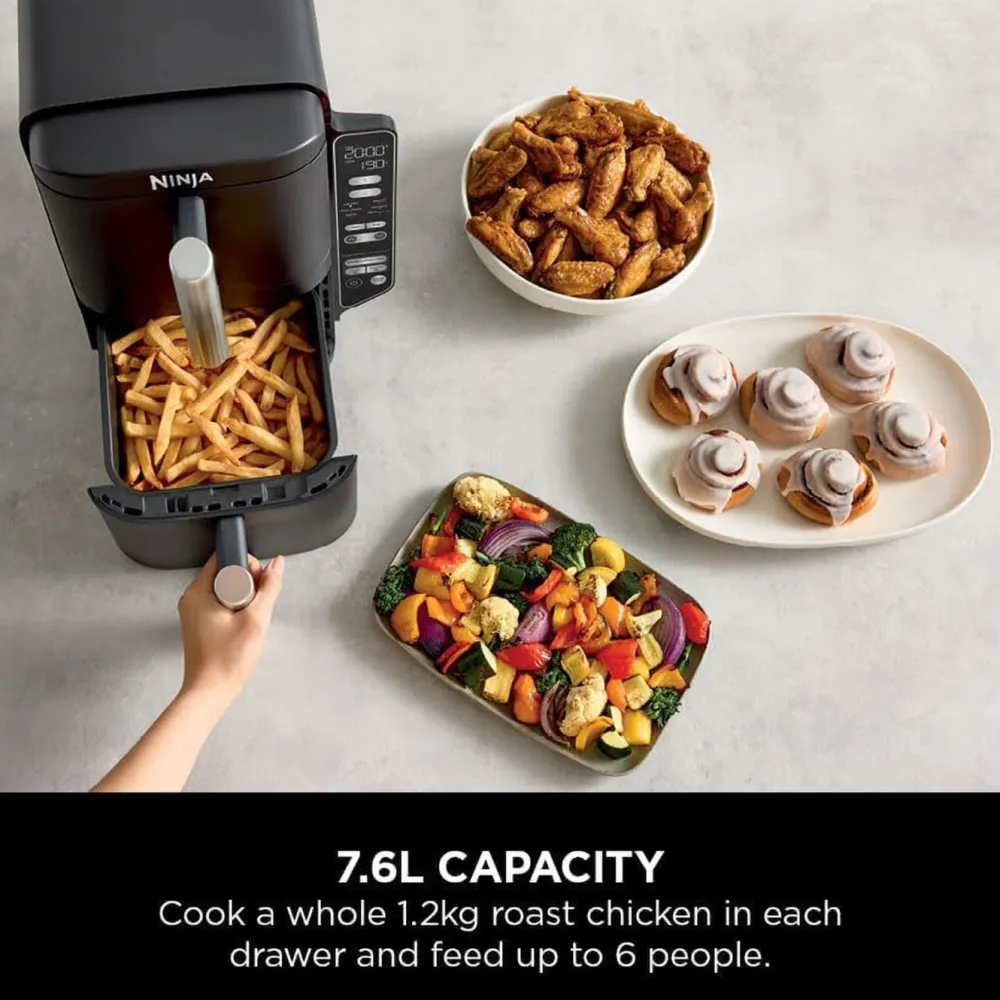 Ninja Kjøkken Og Spisestue|Stacked Dual Zone airfryer 7,6 L