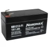 Nordmax Batterier|Batterier|Blyakkumulator 12 V 1,2 Ah