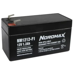 Nordmax Batterier|Batterier|Blyakkumulator 12 V 1,2 Ah