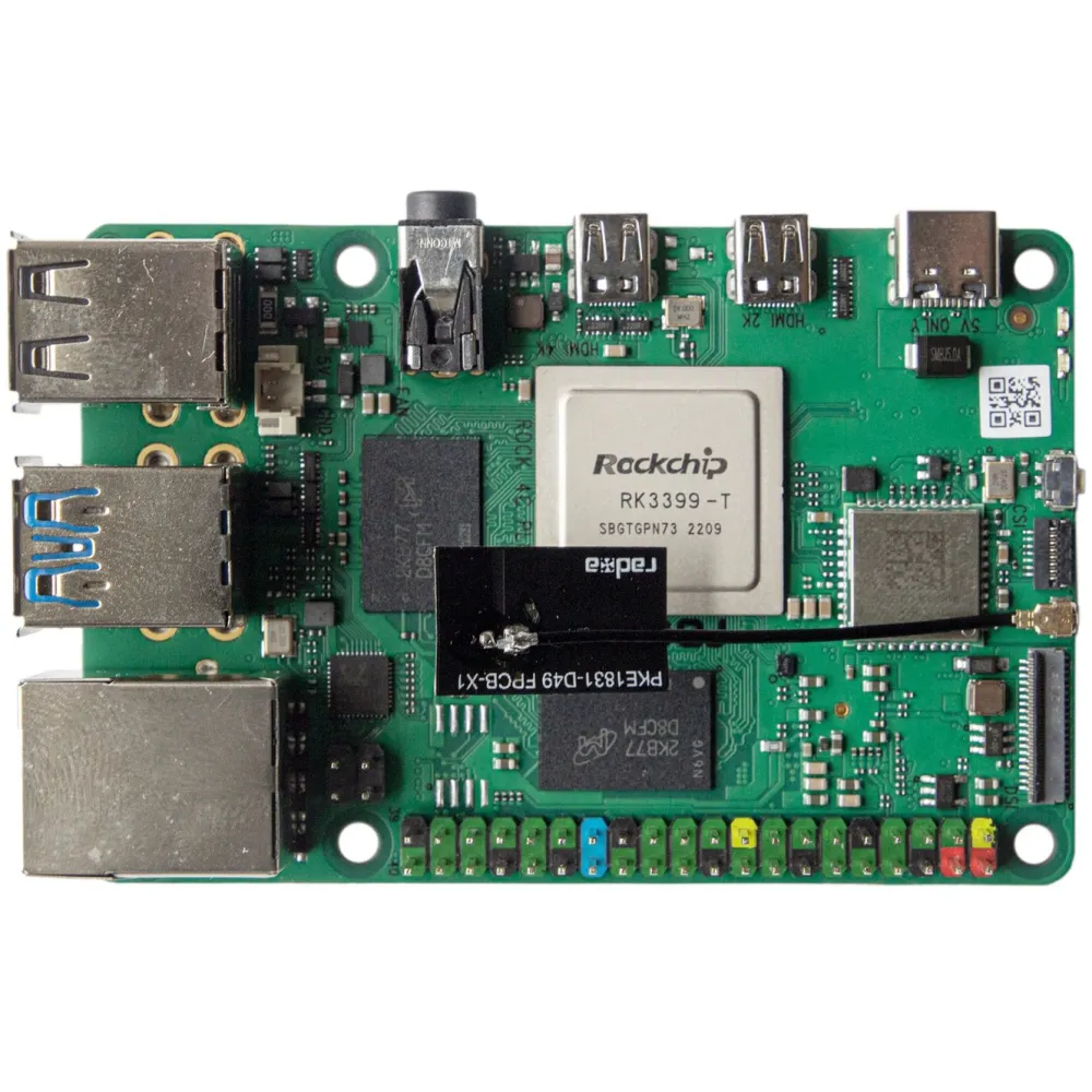 OKdo Ettkortsdatamaskin|Radxa Rock 4C+ Ettkortsdatamaskin med 4 GB RAM