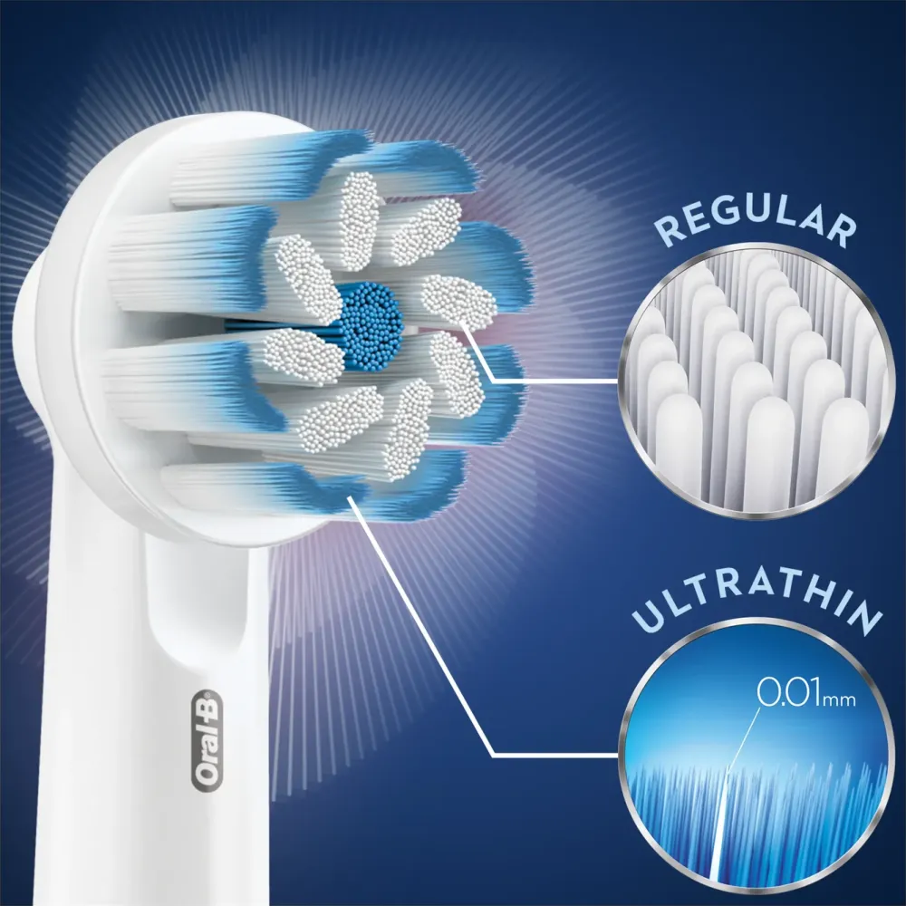 Oral-B Kropp Og Helse|Sensitive Clean & Care Tannbørstehode 3-pk.