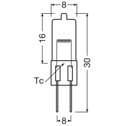 Osram Lyskilder|Halostar Oven ovnspære G4 20 W 2-pk.