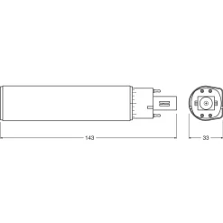 Osram Lyslenker|Taklamper|LED-kompaktlysrør G24Q 700 lm