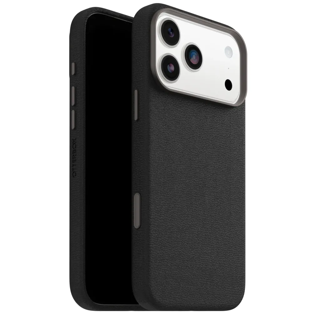 Otterbox Iphone-Tilbehør|Symmetry Cactus Leather Magsafe for iPhone 17 Pro Max Svart