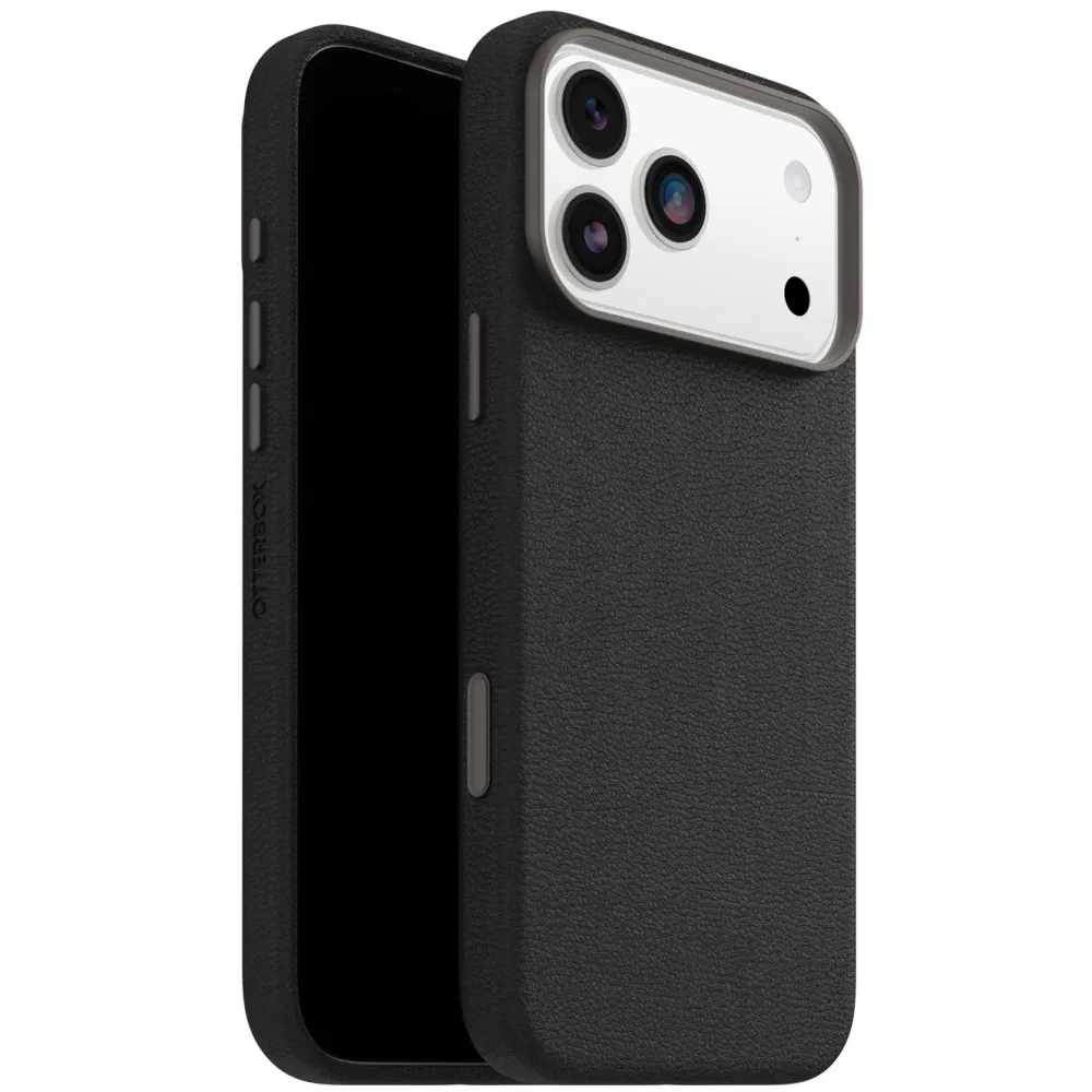 Otterbox Iphone-Tilbehør|Symmetry Cactus Leather Magsafe for iPhone 17 Pro Max Svart