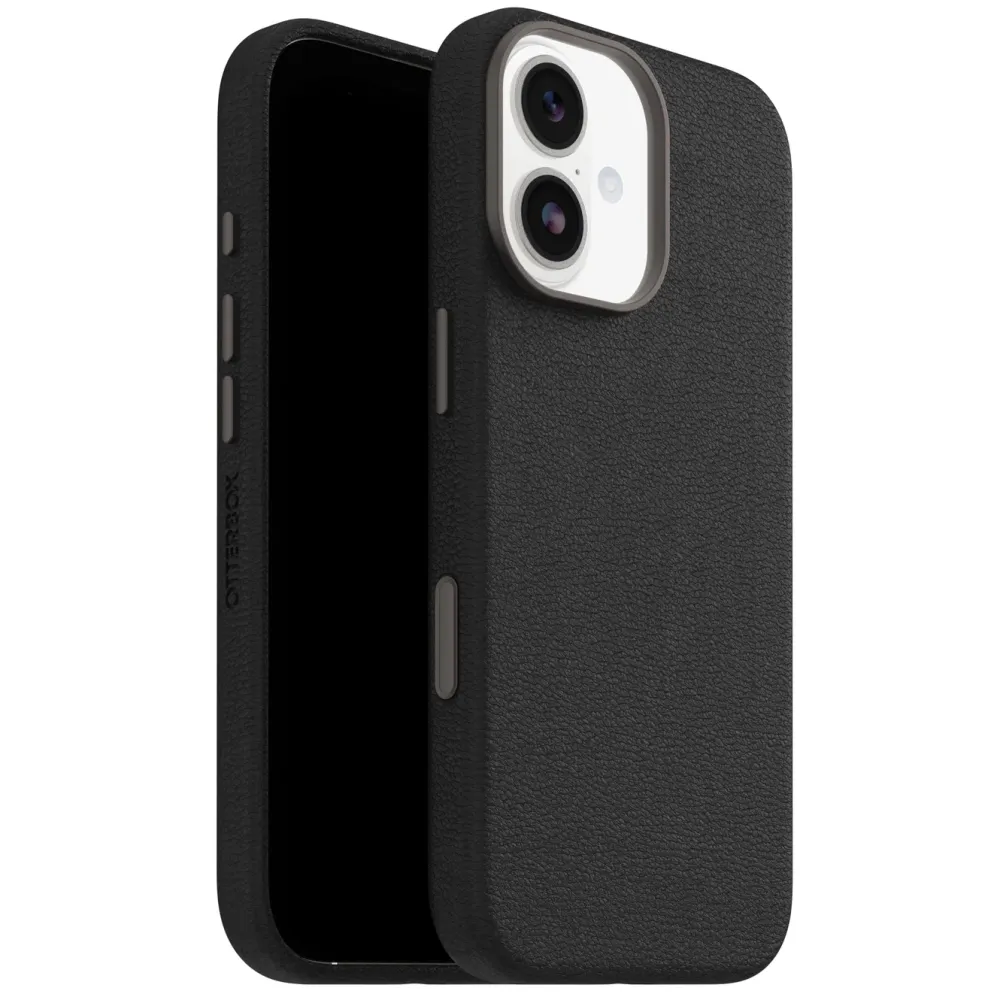 Otterbox Iphone-Tilbehør|Symmetry Cactus Leather Magsafe for iPhone 17 Svart