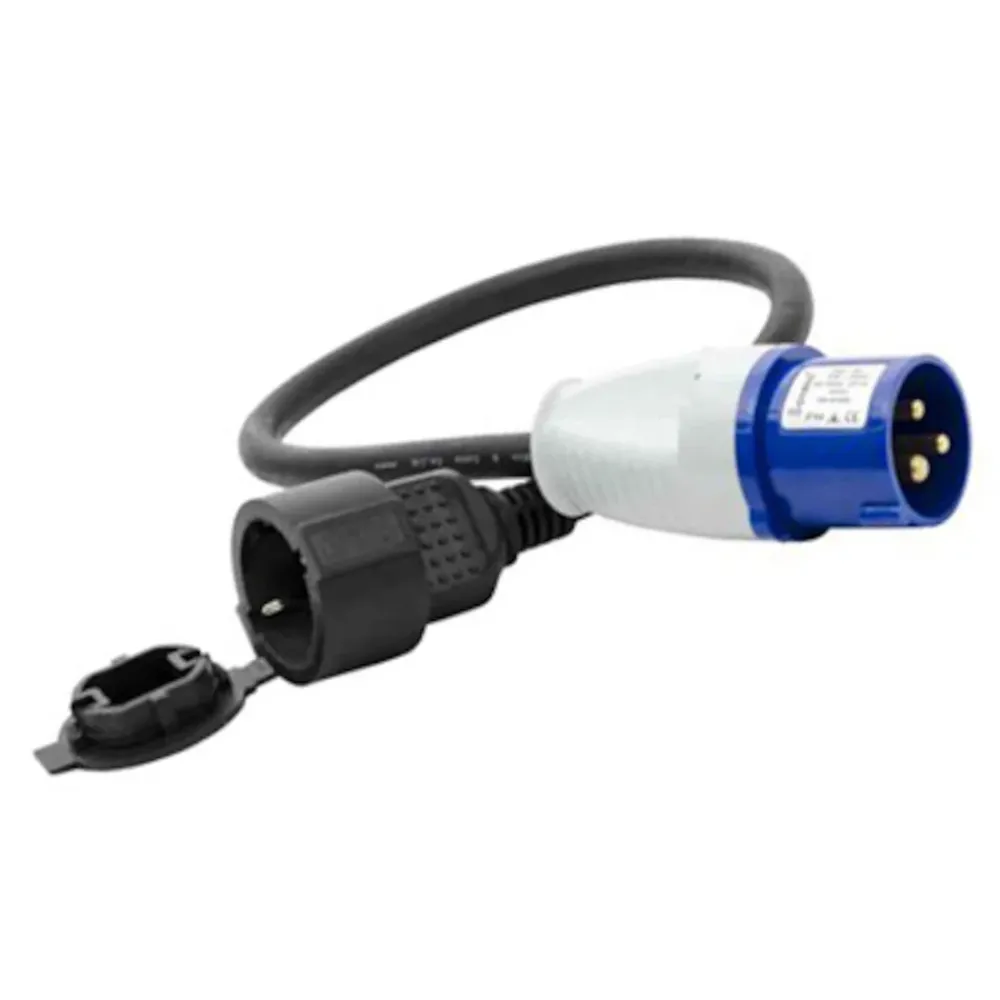 Kjell Strømledninger|Overgangskabel CEE til schuko 0,5 m